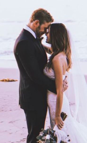Brittany Gonzales with her husband, Kellan